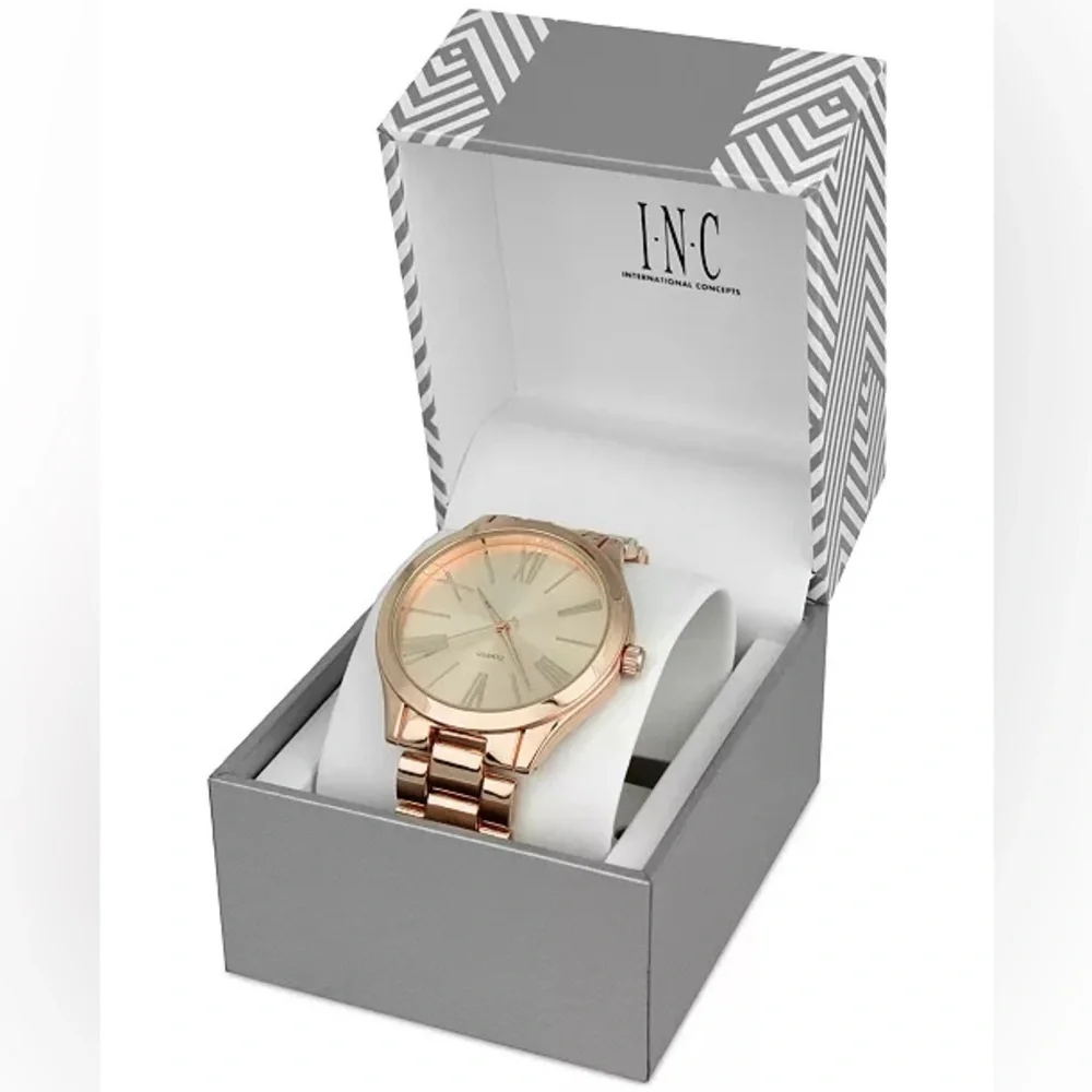 NIB Women's Gold-Tone Bracelet Watch